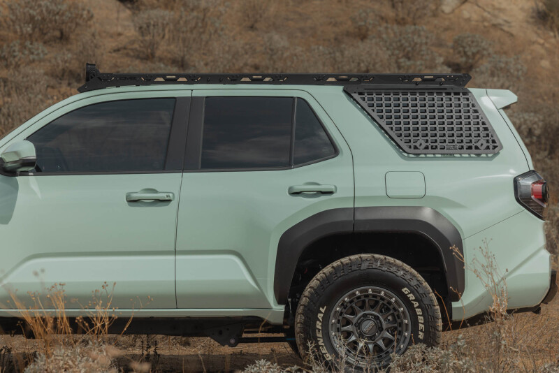 Toyota 4Runner Exterior Window Molle - Driver Side - DV8 Offroad - For DV8 Roof Rack - Black Powder Coated - `25-`26